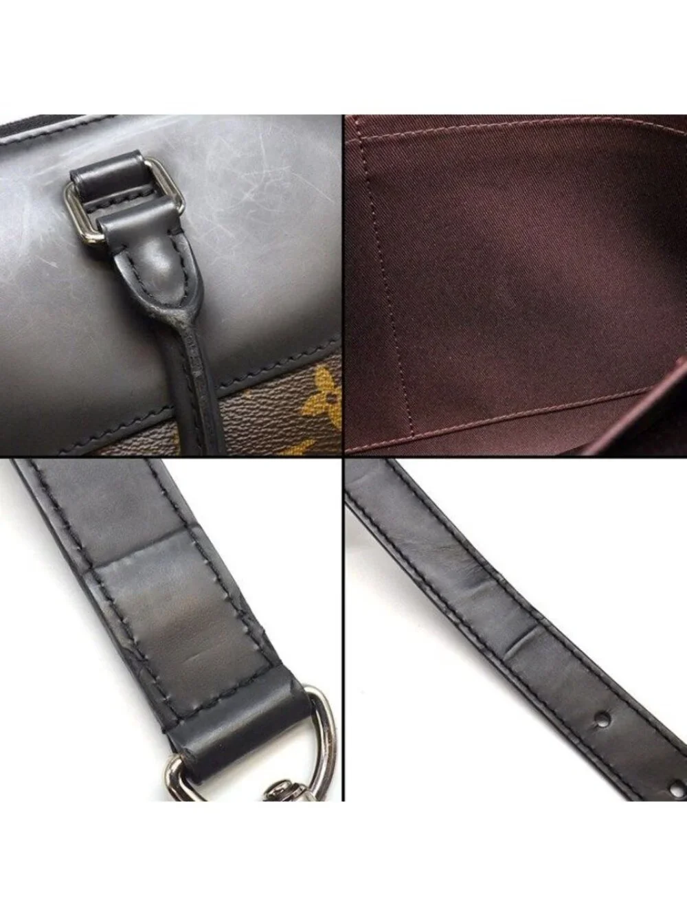 Louis Vuitton Business Bag Porte Documents Jules Monogram Macassar Leather